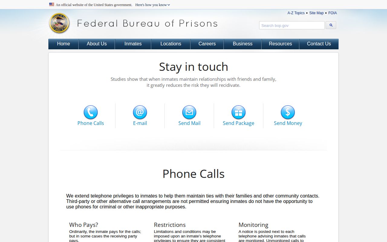 Federal Bureau of Prisons release locator coverage for Kalamazoo County cases