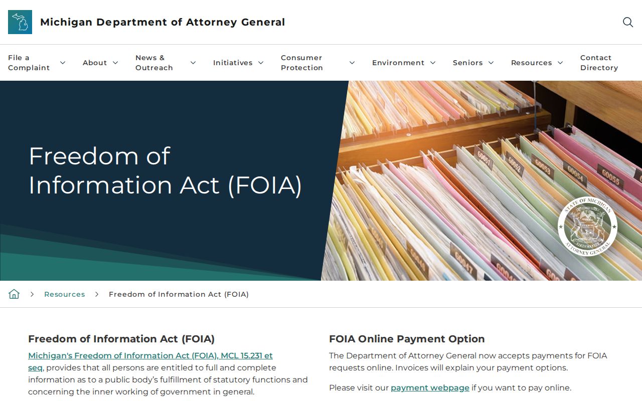 Kalamazoo parole probation supervision records FOIA guidance
